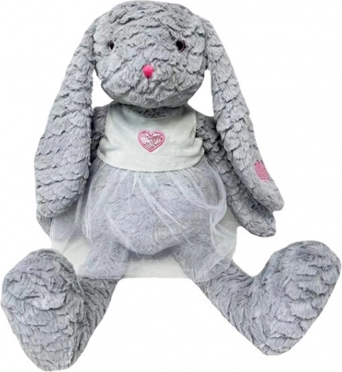 Lapin en peluche Rózia 32 cm gris