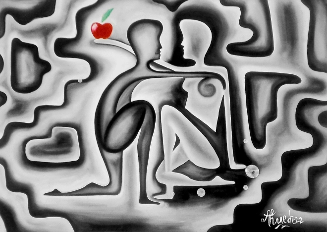 Enjoy puzzle Adam et Ève 1000 pièces