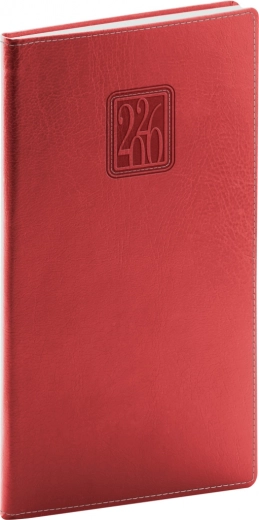 Agenda de poche Panama rouge 2026