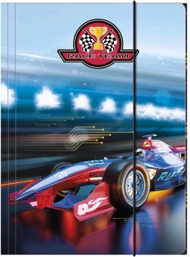 Protège-cahiers Racer team A4 avec élastique