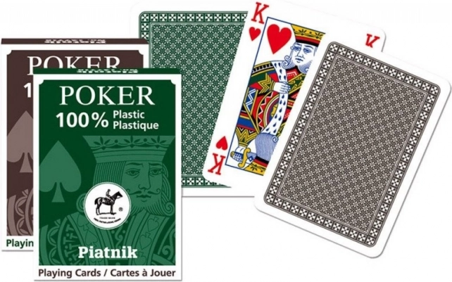 Cartes en plastique pour POKER et BRIDGE – type français