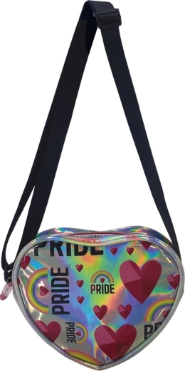 Sac à main pour enfants en forme de cœur Pride 19 cm