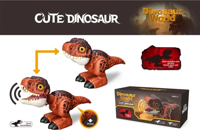 Dinosaure à piles avec son