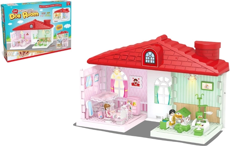 Maison en plastique avec lumière et son avec accessoires