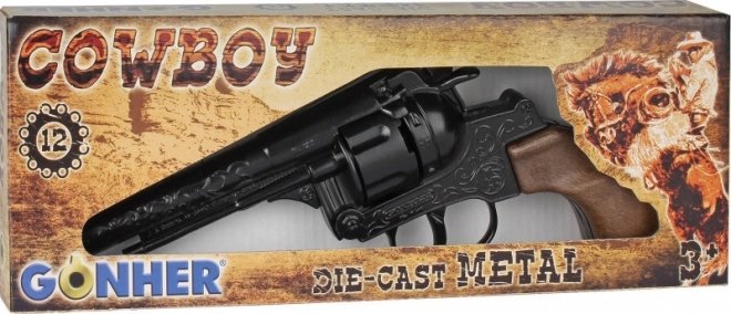 Revolver de cowboy en métal Gonher pour 12 cartouches