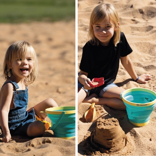 Schildkröt ensemble pliable de jouets de sable Bucket Crew