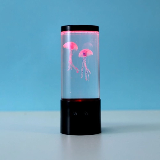 Lampe LED avec méduses flottantes
