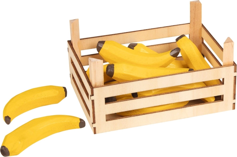 Caisse avec bananes (ensemble en bois)