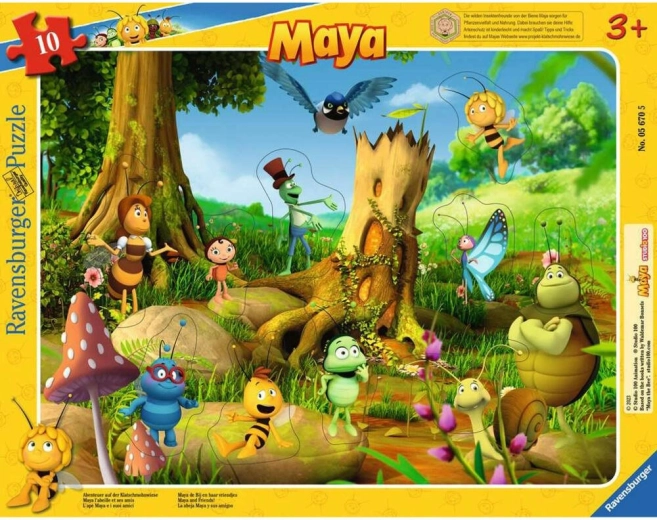 Puzzle encastrable Ravensburger Maya l’abeille – 10 pièces