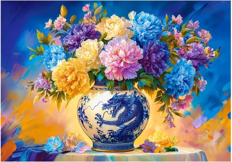 Puzzle Castorland Fleurs en porcelaine chinoise 500 pièces