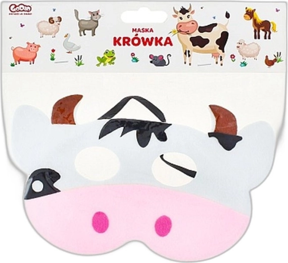 Masque enfant en feutrine vache