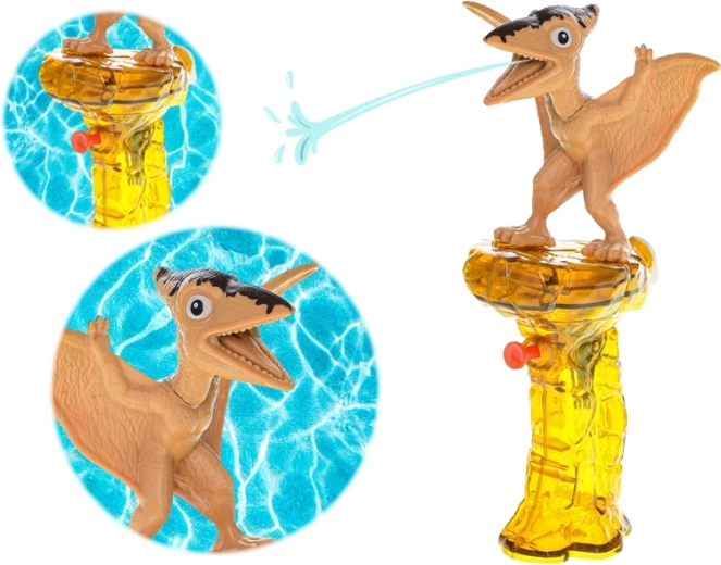 Pistolet à eau ptérodactyle avec réservoir transparent