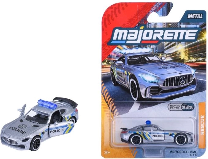Voiture de police Mercedes AMG GT-R en métal – version tchèque
