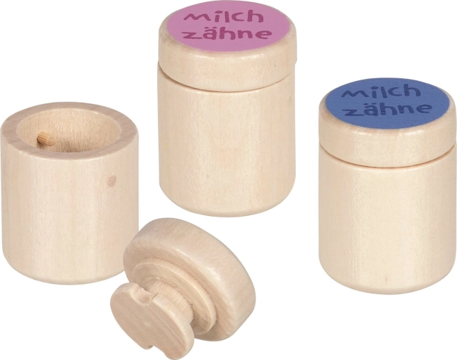 Boîte en bois pour dents de lait GOKI – rose