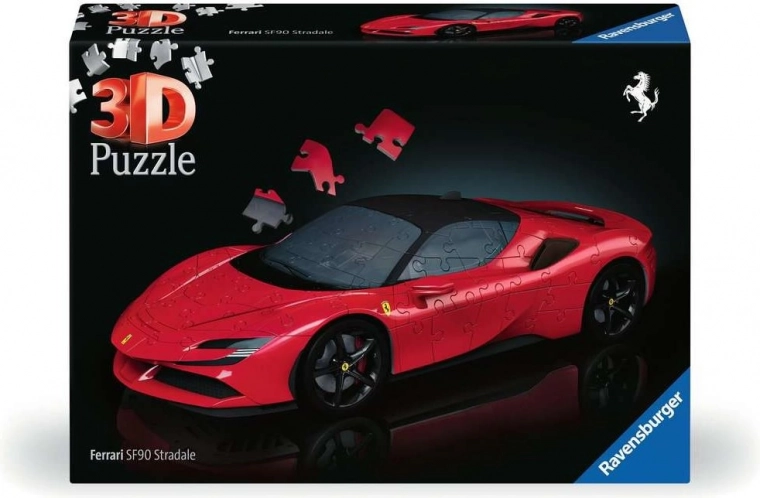 Puzzle 3D Ferrari SF90 Stradale de Ravensburger, 108 pièces