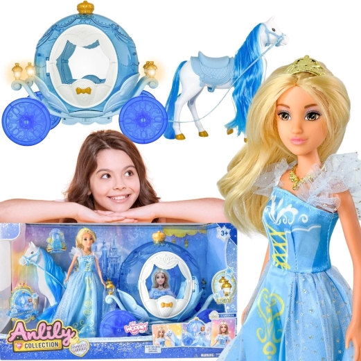 Woopie Royal princesse des glaces Lily avec carrosse lumineux magique