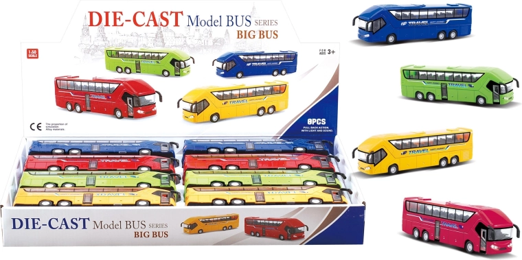 Autobus à l’échelle 1:50 – set de 4 modèles