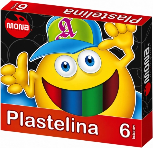 Pâte à modeler scolaire MONA 6 couleurs