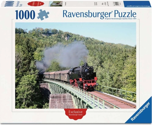Puzzle Ravensburger Chemin de fer historique Sauschwänzlebahn 1000 pièces