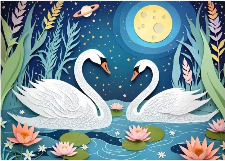 Puzzle Rendez-vous au clair de lune 1000 pièces CHERRY PAZZI