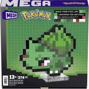 mega pokémon pixel bulbizarre – kit figurine