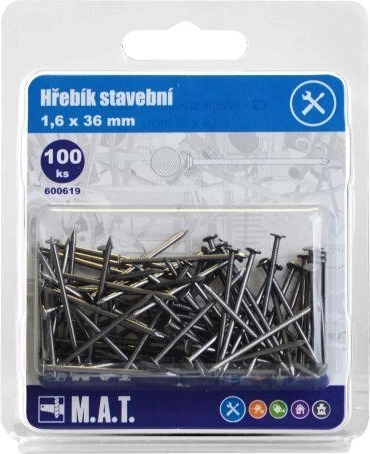 clous de construction 36 × 1,6 mm, 100 pcs
