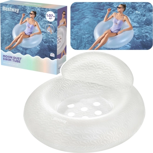 Bouée de piscine Bestway Moon Dust Swim Tube – bouée gonflable avec siège