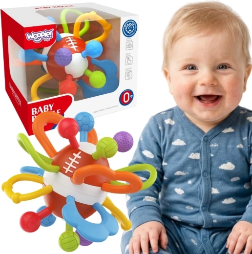 Woopie Baby hochet sensoriel et anneau de dentition balle pour bébés 0+