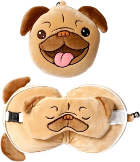 Coussin de voyage et masque pour les yeux Carlin Puckator - 1 pièce