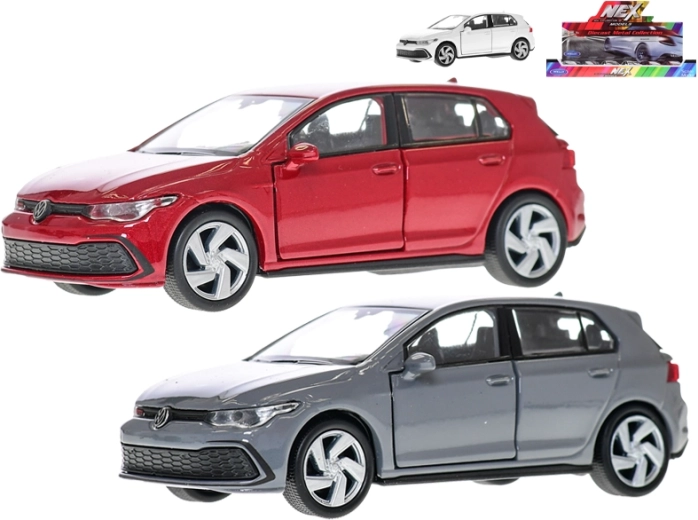 Modèle métallique de voiture Volkswagen Golf 8 GTI à retour en arrière