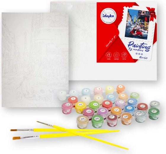 Peinture par numéros – Coquelicots incroyables 40×50 cm, toile + peintures + pinceaux