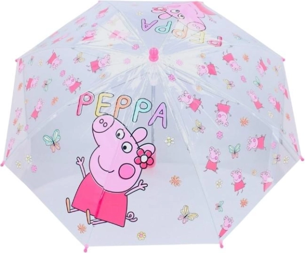 Parapluie transparent pour enfant Peppa Pig - 1 pièce