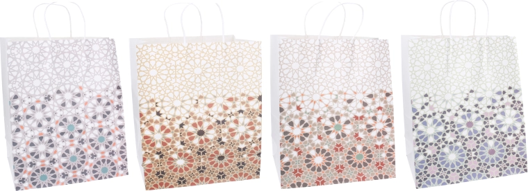 Sac cadeau avec motif géométrique - 1 pièce