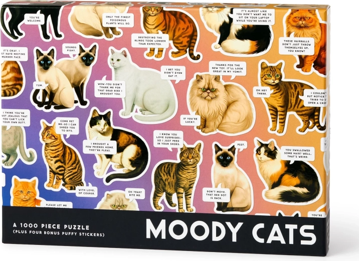 Puzzle Galison Chats grincheux 1000 pièces
