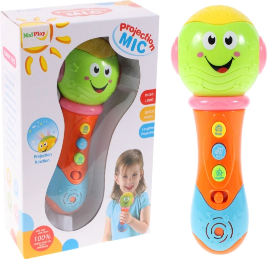 Microphone chantant pour enfants avec projecteur