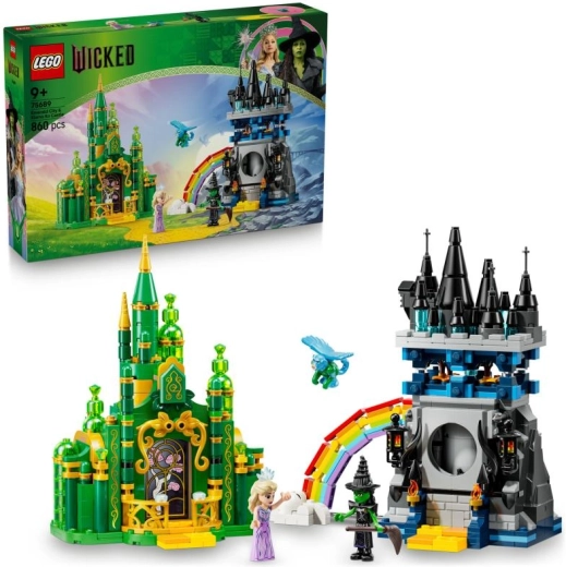 Set de construction LEGO Wicked – La Cité d’Émeraude et le château de Kiamo Ko
