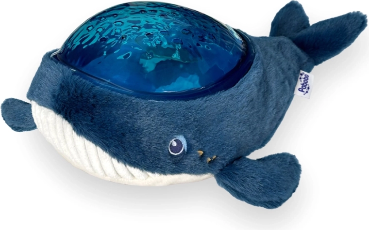 Pabobo Aqua Dream baleine en peluche – projecteur nocturne avec mélodies