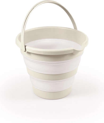 Seau de bain pliable pour bébés, beige 31,5 × 40,5 × 31,5 cm