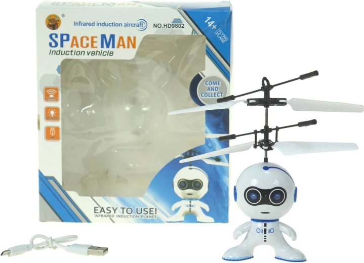 ADAR extraterrestre volant contrôlé par la main avec charge USB et lumière LED
