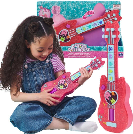 Spin Master Gabby's Dollhouse ukulélé chaton avec mélodies