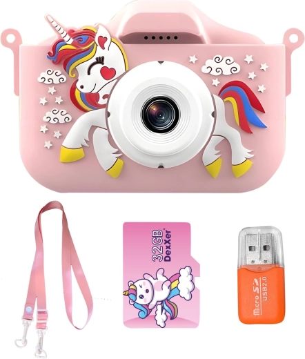 Appareil photo numérique pour enfants 40 Mpx rose - 1 pièce