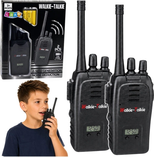Talkies-walkies pour enfants avec recharge USB, réduction du bruit et portée de 200 m (2 pcs)