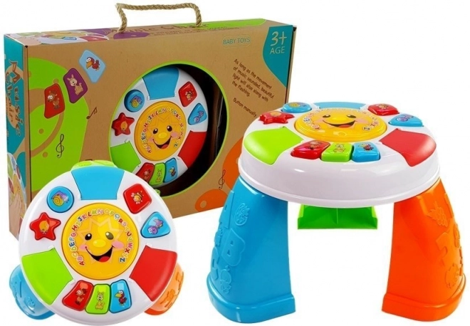 Table d’apprentissage interactive pour tout-petits – formes, couleurs et sons