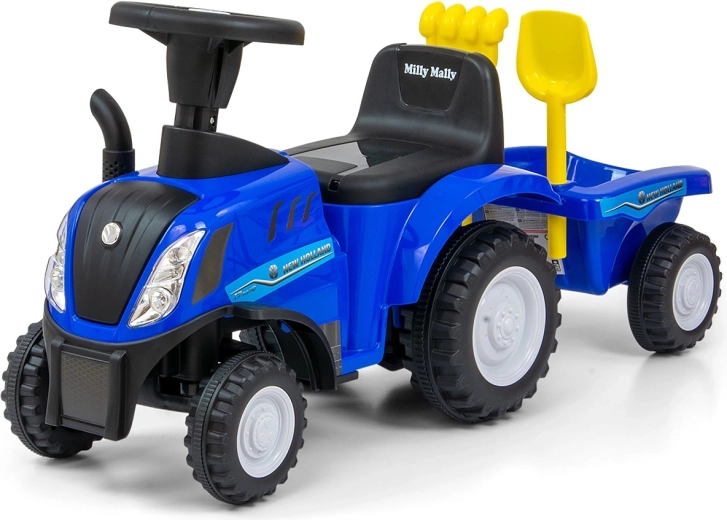 Draisienne tracteur NEW HOLLAND T7 avec remorque – bleu