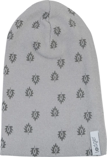 Bonnet beanie côtelé en coton Lodger Beanie Print Rib Sharkskin 0–6 mois - 1 pièce