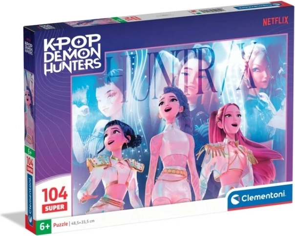 Puzzle Clementoni Super K‑Pop Demon Hunters, 104 pièces