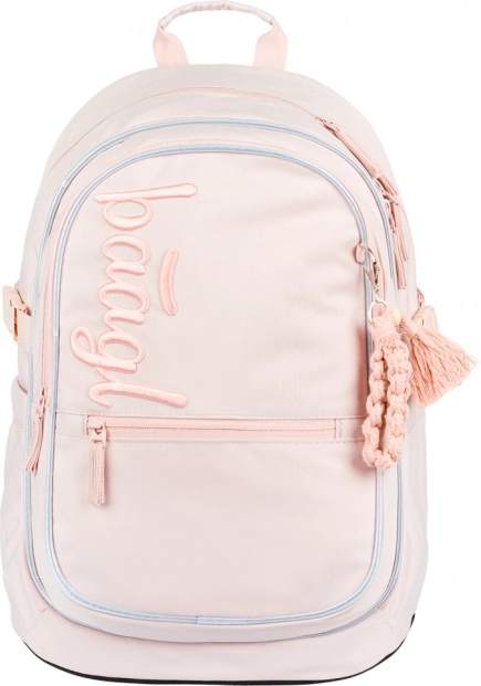 BAAGL Sac à dos scolaire Core Creamy