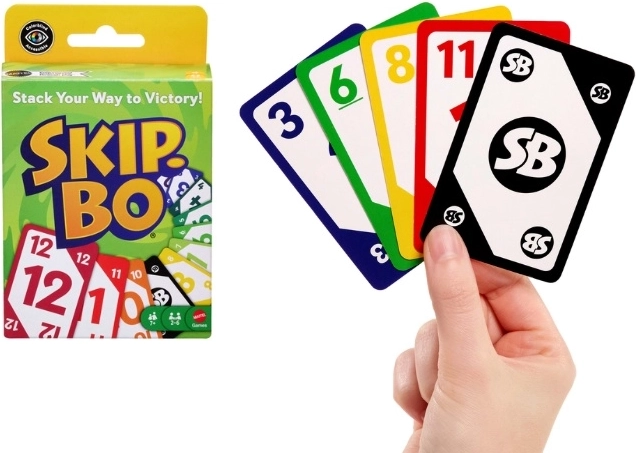 Mattel Skip-Bo jeu de cartes familial