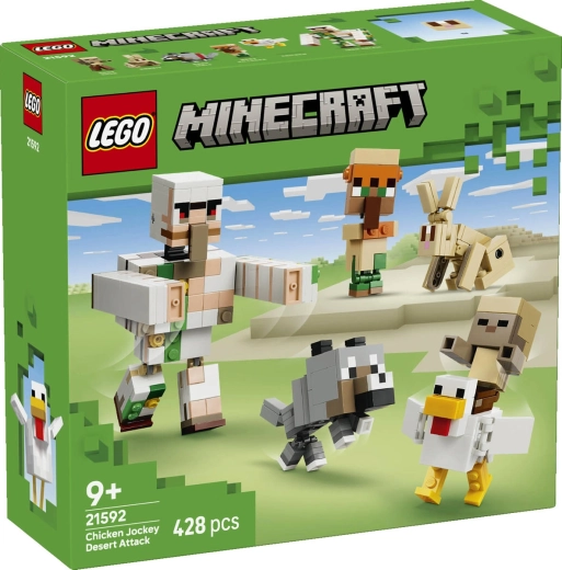 LEGO Minecraft Attaque du cavalier à poulet dans le désert