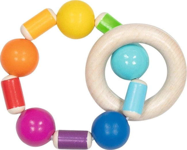 Anneau tactile élastique arc-en-ciel - 1 pièce